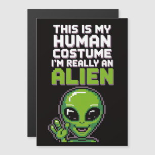 Menselijk kostuum Alien Halloween Magnet