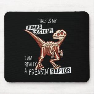 Menselijk kostuum Dino Halloween Freakin Velocirap Muismat