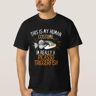 Menselijk kostuum Im is echt een Picasso-triggervi T-shirt