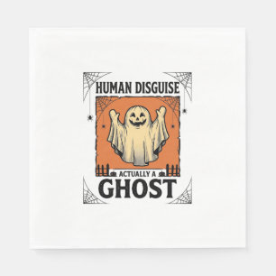 Menselijk Kostuum Spook Vintage Halloween Humor_1 Servet