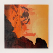 Menselijk leven op Mars Sciencefiction Fantasie Legpuzzel (Horizontaal)