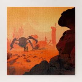 Menselijk leven op Mars Sciencefiction Fantasie Legpuzzel