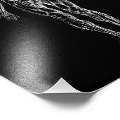 Menselijk lichaam, mannelijke anatomie zwart-wit foto afdruk (Hoek)