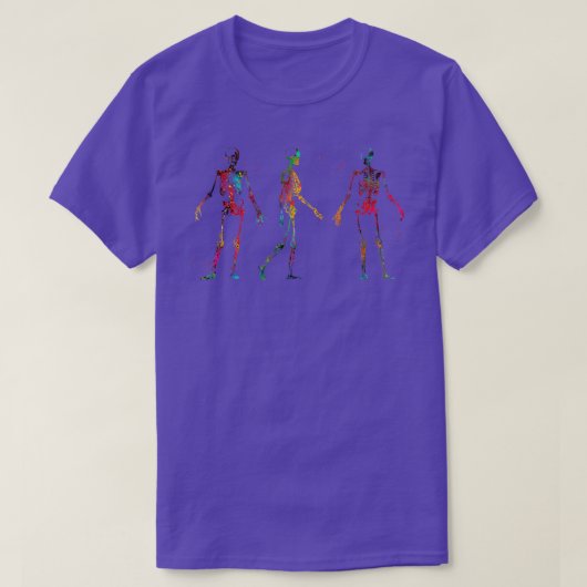 Menselijk lichaam skelet 2 t-shirt (Design voorkant)