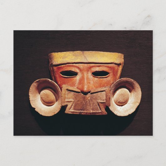 Menselijk masker uit Teotihuacan Briefkaart (Voorkant)