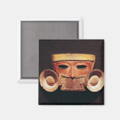 Menselijk masker uit Teotihuacan Magneet (Voorkant / Achterkant)