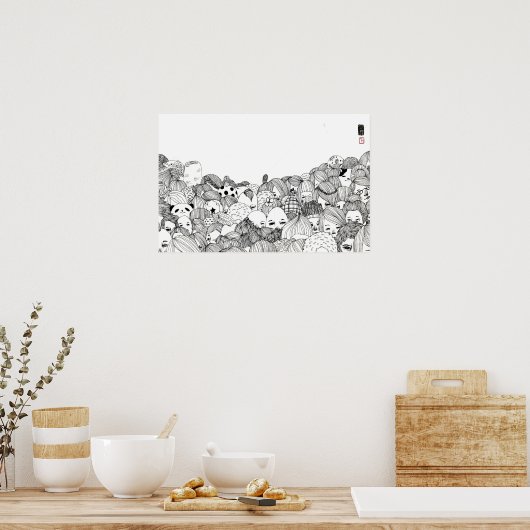 Menselijk Oerwoud Poster (Keuken)