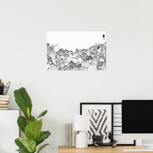 Menselijk Oerwoud Poster (Thuiskantoor)