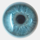 Menselijk Oog Ronde Sticker (Voorkant)