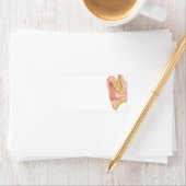 Menselijk oor anatomie blanco label (Insitu)