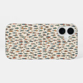 Menselijk Patroon iPhone 16 Hoesje (Achterkant horizontaal)
