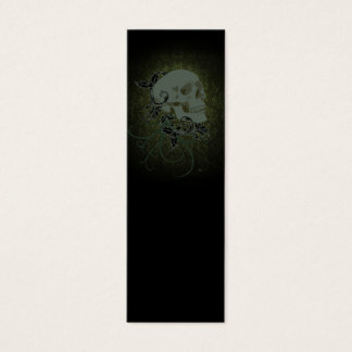 menselijk schedel bladwijzer mini visitekaartjes