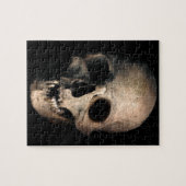 Menselijk schedelhoofd gezicht legpuzzel (Horizontaal)