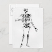 Menselijk Skelet Briefkaart (Voorkant / Achterkant)