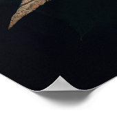 Menselijk skelet en donkere gothiek poster (Hoek)