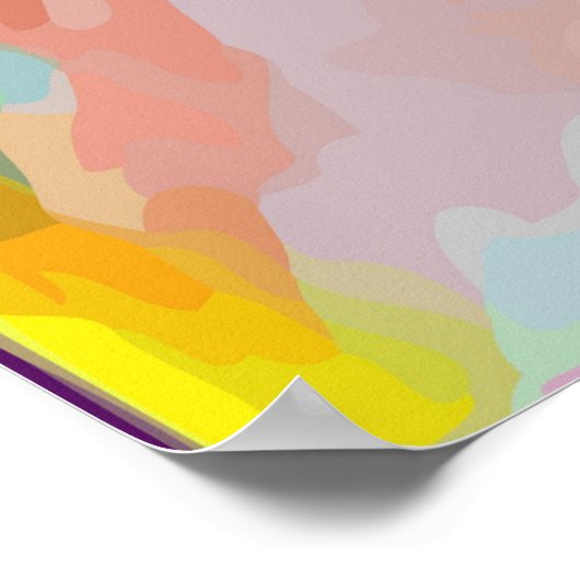 Menselijk skeletspierstelsel Abstracte kunst Poster (Hoek)