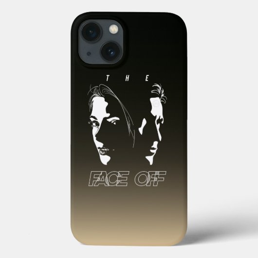 Menselijk tegenover elkaar Silhouet Kunst | Case-Mate iPhone Case (Achterkant)