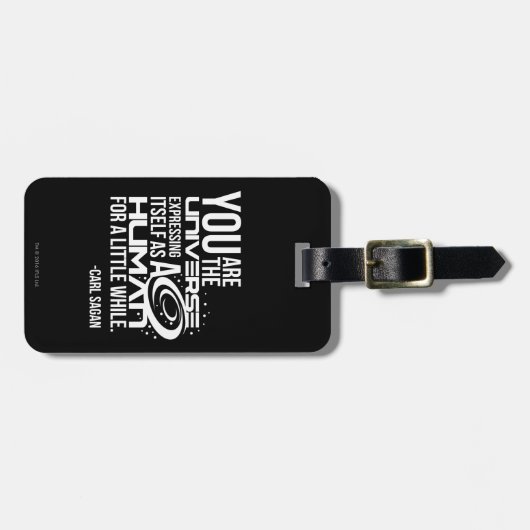 Menselijk universum bagagelabel (Voorkant horizontaal)