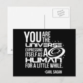 Menselijk universum briefkaart (Voorkant / Achterkant)