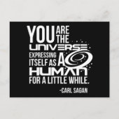 Menselijk universum briefkaart (Voorkant)