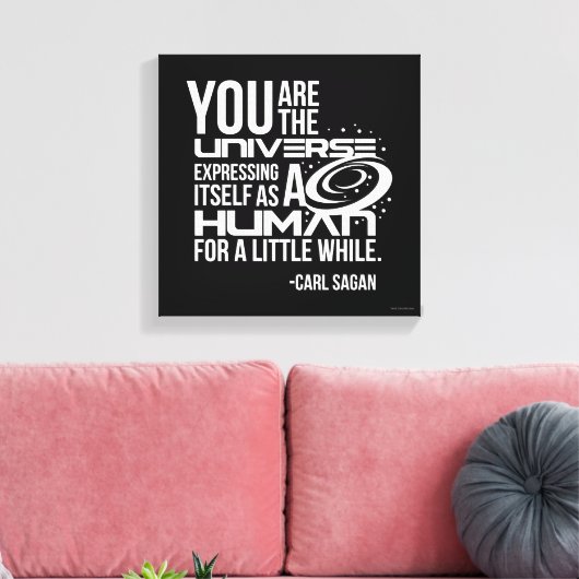 Menselijk universum canvas afdruk (Insitu (Woonkamer))