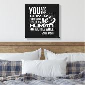 Menselijk universum canvas afdruk (Insitu (Slaapkamer))