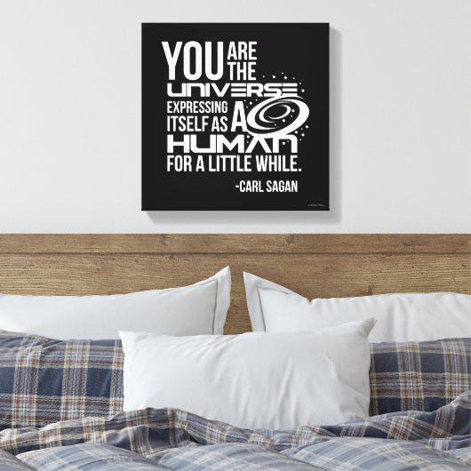 Menselijk universum canvas afdruk (Insitu (Slaapkamer))