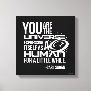 Menselijk universum canvas afdruk