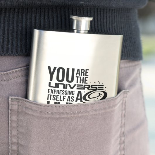 Menselijk universum heupfles (Voorbeeld)