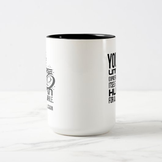 Menselijk universum tweekleurige koffiemok (Center)