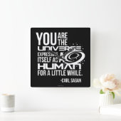 Menselijk universum vierkante klok (Huis)