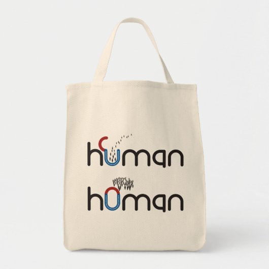 Menselijk versus Homan Tote Bag (Voorkant)