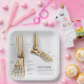 Menselijk voetbot papieren bordje (Feest)