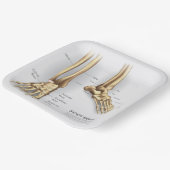 Menselijk voetbot papieren bordje (Gebogen)