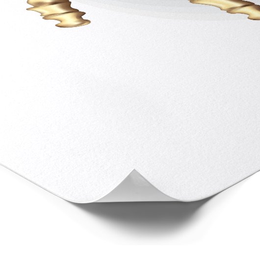 Menselijk voetbot poster (Hoek)