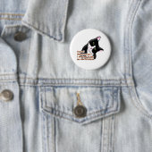 Menselijk? Waar ben je? Kat Ronde Button 5,7 Cm (In situ)