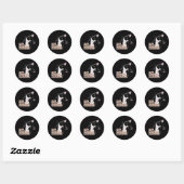 Menselijk? Waar ben je? Kat Ronde Sticker (Vel)