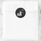 Menselijk? Waar ben je? Kat Ronde Sticker (Tas)