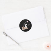 Menselijk? Waar ben je? Kat Ronde Sticker (Envelop)
