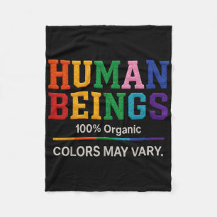 Menselijk Wezen 100% Biologische Kleuren Kunnen Va Fleece Deken