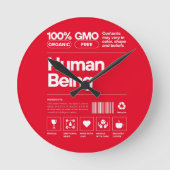 menselijk wezen ronde klok (Voorkant)