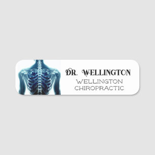 Menselijke Anantomie Ruggengraat Chiropractie Busi Naamplaatje