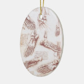 Menselijke anatomie Botten van Leonardo da Vinci Keramisch Ornament (Links)