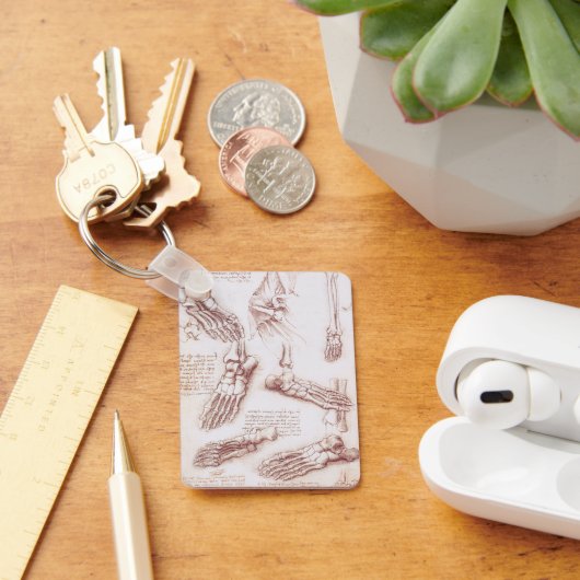 Menselijke anatomie Botten van Leonardo da Vinci Sleutelhanger (Bureau)