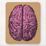 Menselijke Anatomie Brain Muismat<br><div class="desc">De afbeelding van het menselijk anatomisch brein kleurde roze. Geweldig voor medische studenten, artsen of zombies!</div>