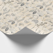 menselijke anatomie Cream Marfil Marble Cadeaupapier (Hoek)