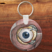  menselijke anatomie, Eyeball Eye met spieren Sleutelhanger (Achterkant)