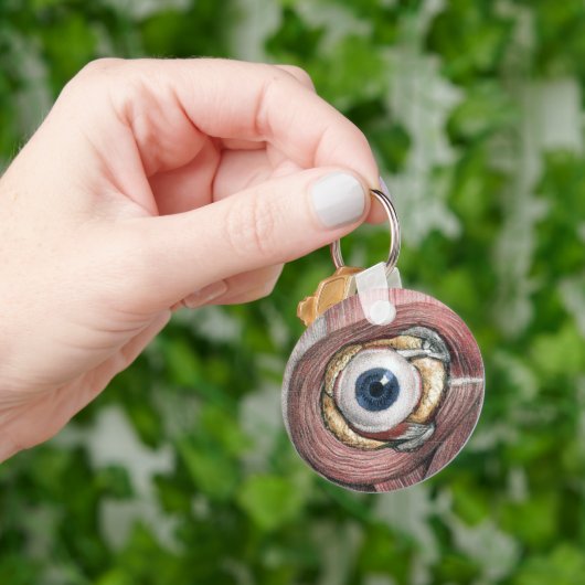 menselijke anatomie, Eyeball Eye met spieren Sleutelhanger (Hand)