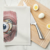  menselijke anatomie, Eyeball Eye met spieren Theedoek (Quarter Fold)