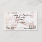 Menselijke anatomie, Feet Skeletten van Leonardo d Visitekaartje (Voorkant)